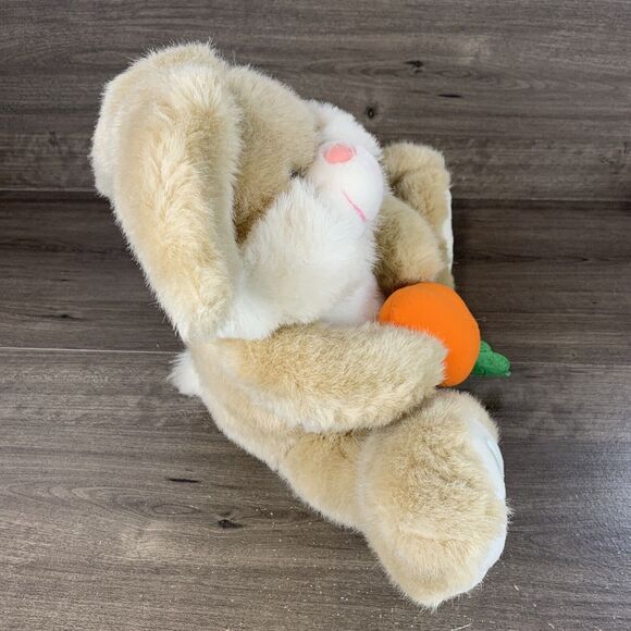 Vintage ABC Distributing Plush Bunny Rabbit Carrot Paws Stuffed Animal Toy 12" - Picture 2 of 10
